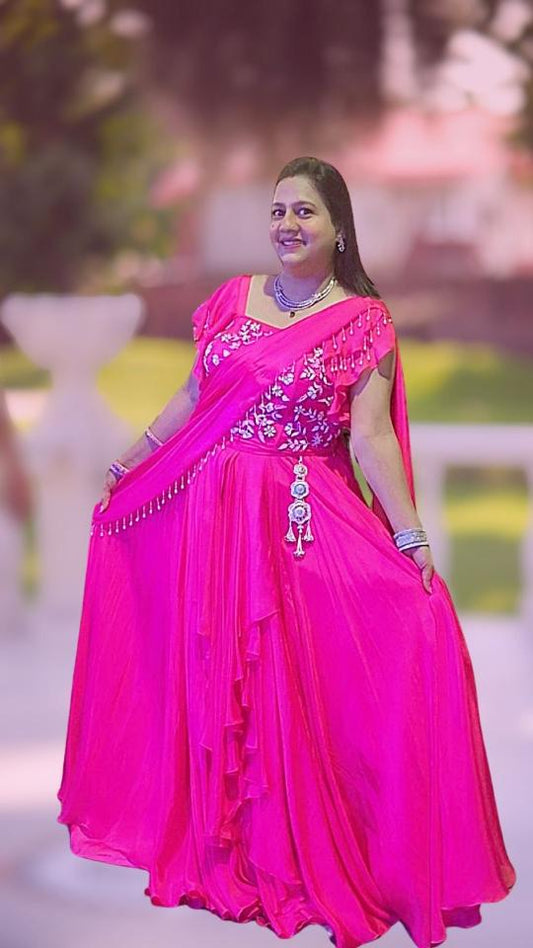 Rani Radiance Ruffle Lehenga Set