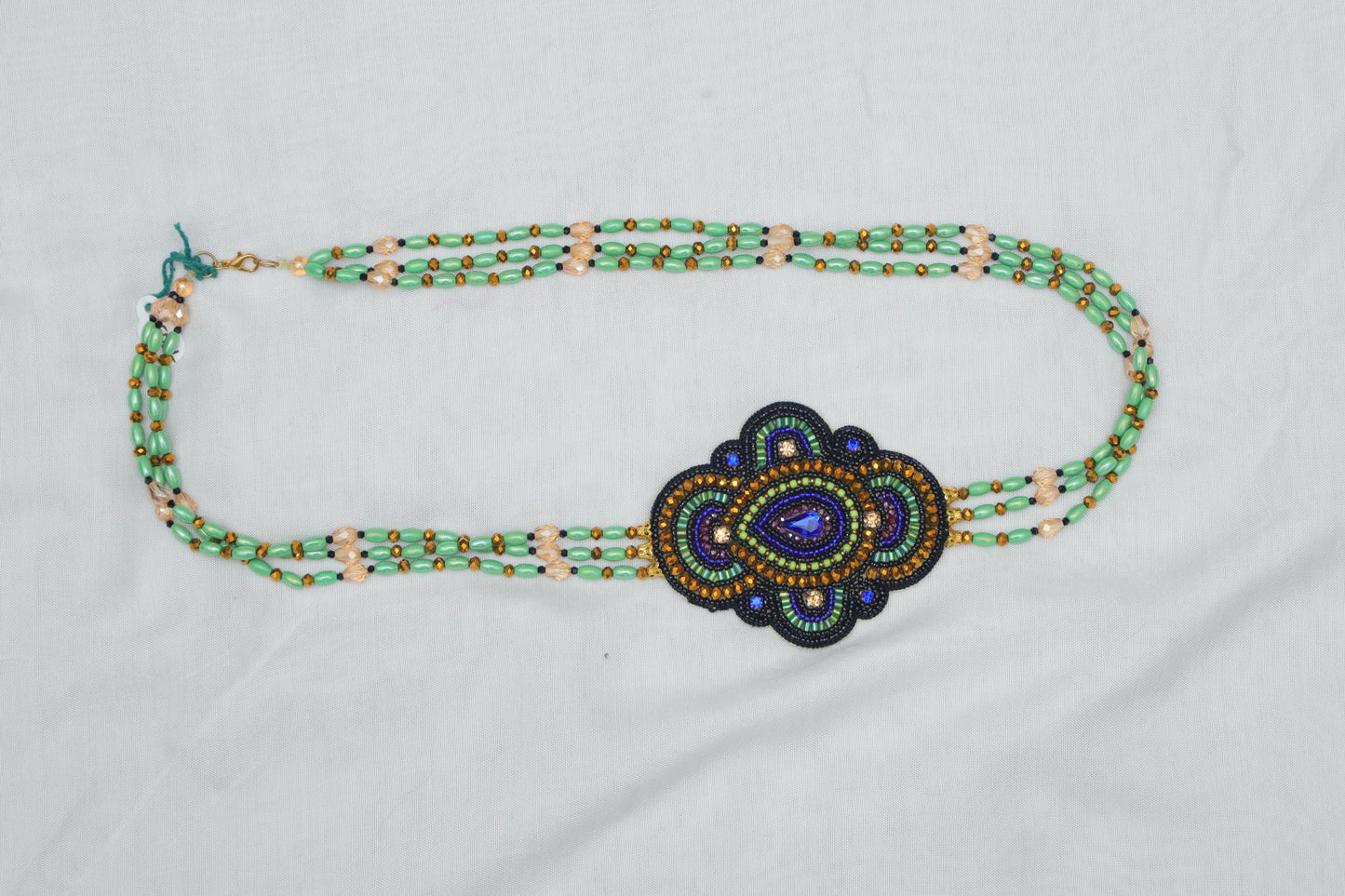 Mystic Oasis Beaded Statement Choker