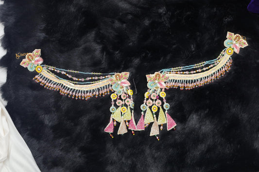 Handcrafted Beaded Tassel Earrings