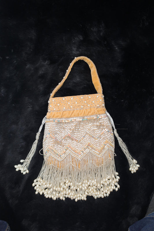 Pearl Fringe Potli