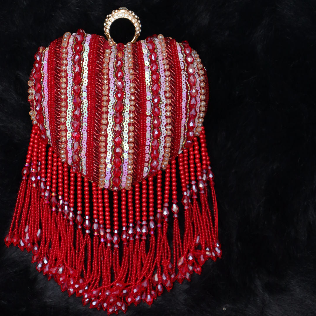 The Regal Ruby Tassel Bag