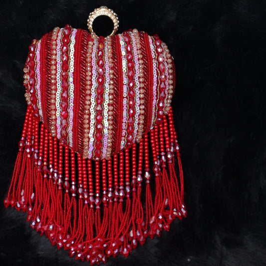 The Regal Ruby Tassel Bag