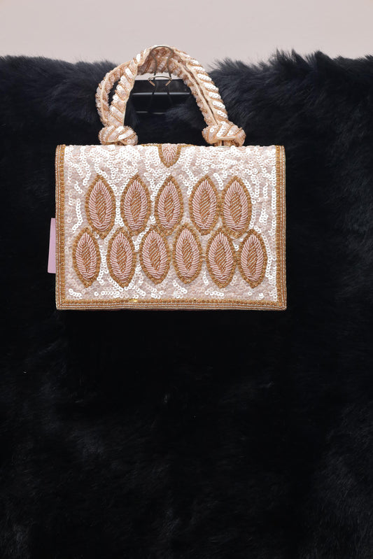 peach elegance handbag