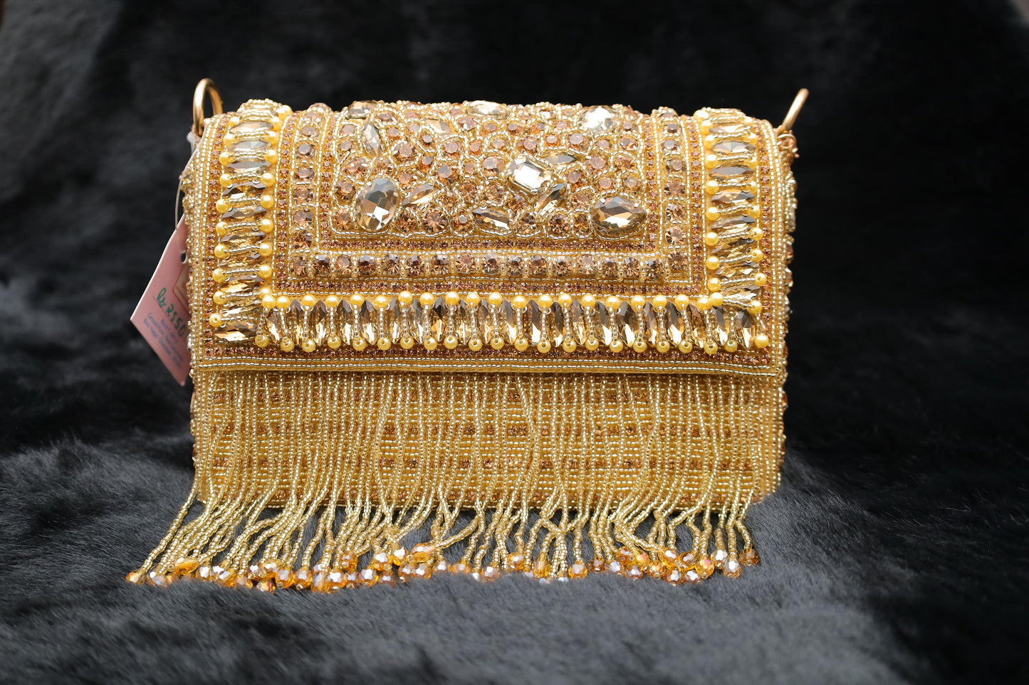Crystal Glam Beaded Handbag