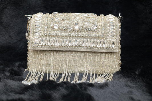 Crystal Glam Beaded Handbag