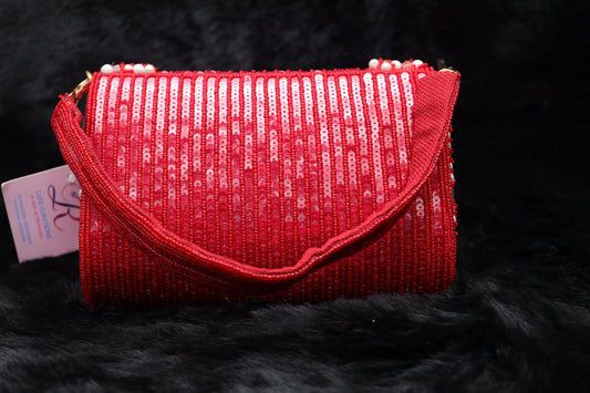 The Ruby Elegance mosiac Clutch