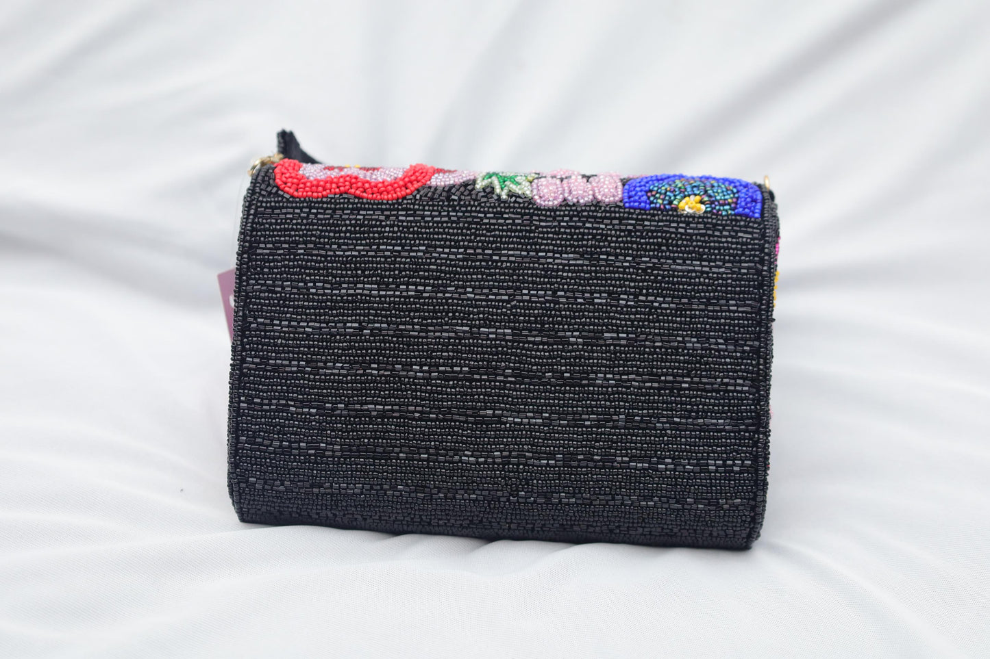 Floral Symphony Beaded Clutch