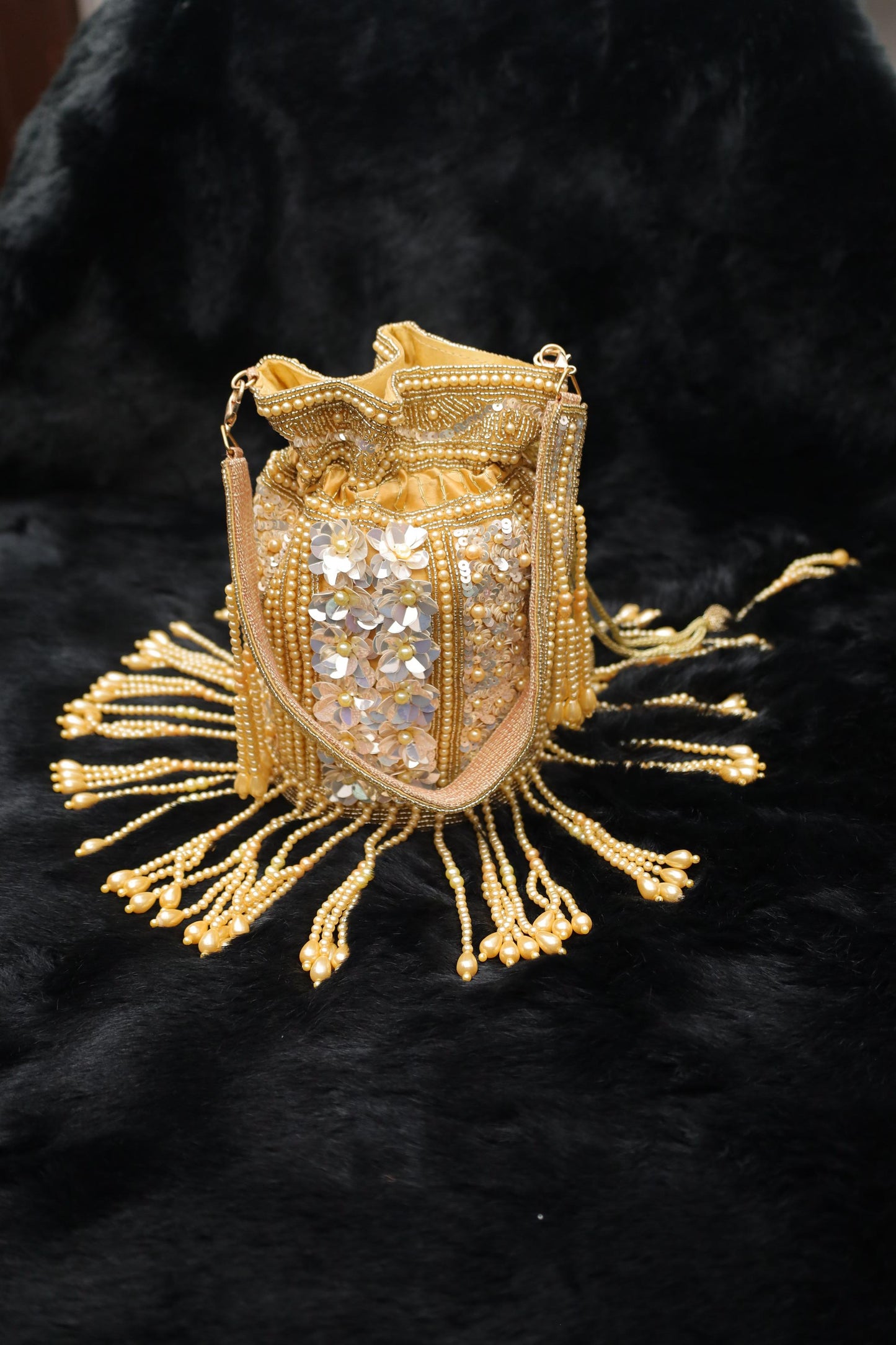 Golden Royale Potli Bag