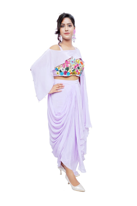 Bloom Drape Skirt Set