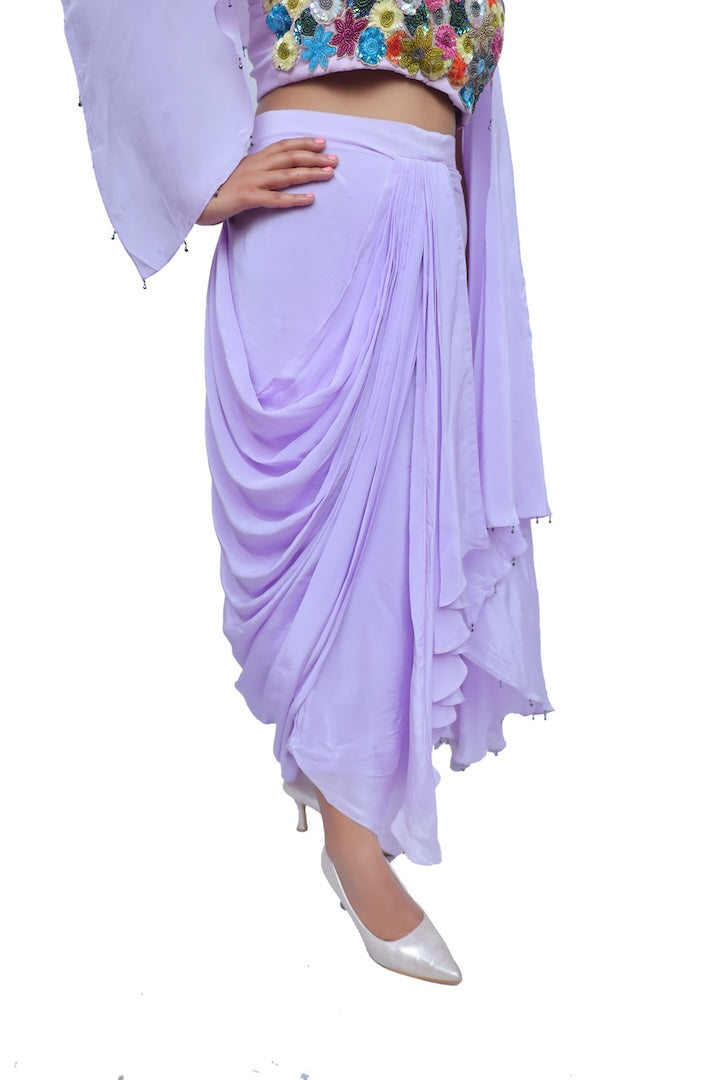 Bloom Drape Skirt Set