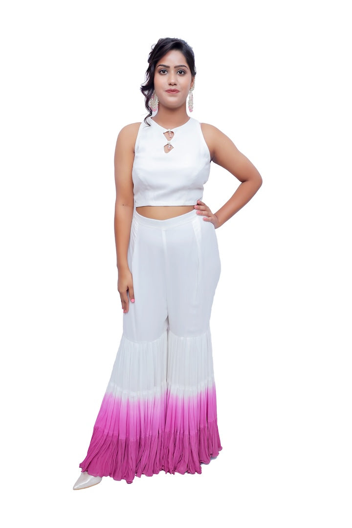 Blush Radiance Sharara Ensemble