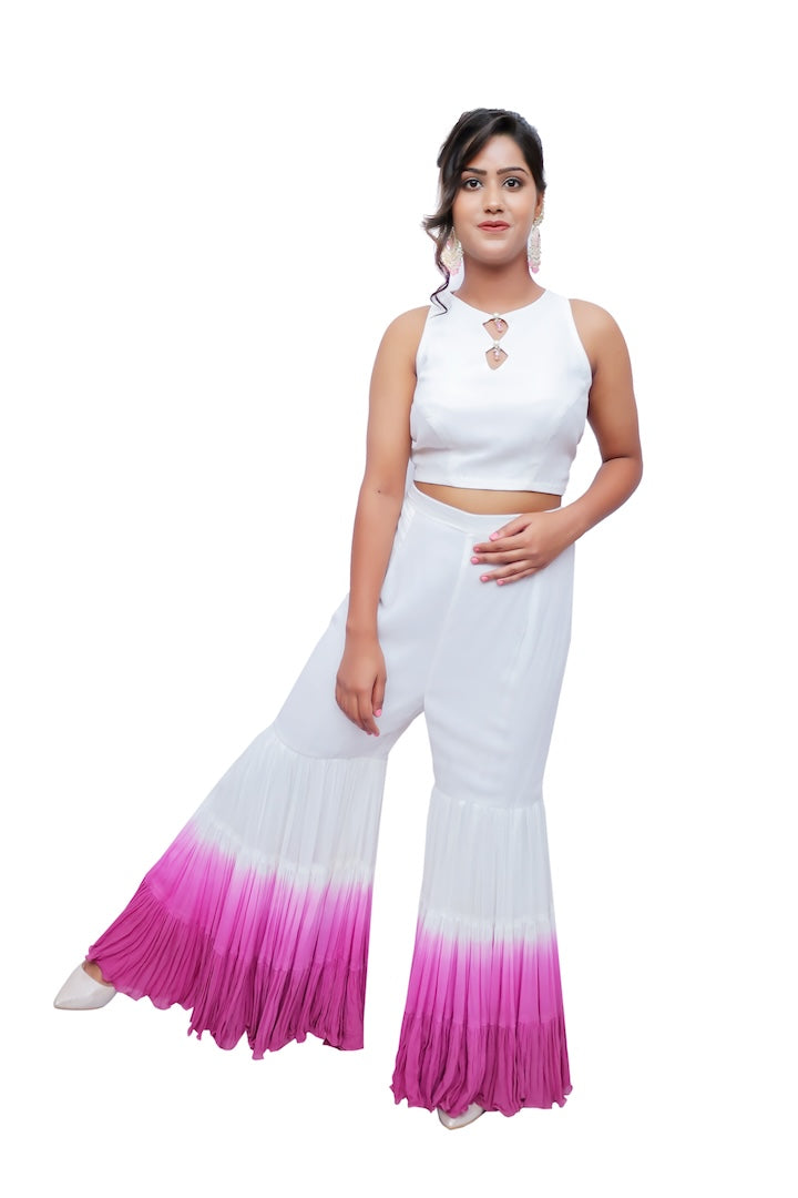Blush Radiance Sharara Ensemble