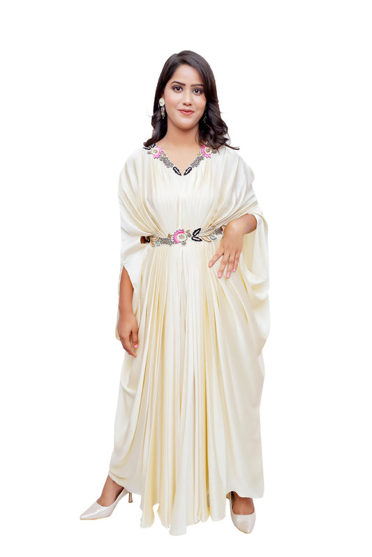 Zahra Luxe Hand-Embroidered Kaftan Dresses