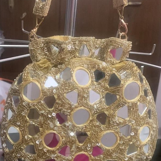 The Golden Mirror Potli
