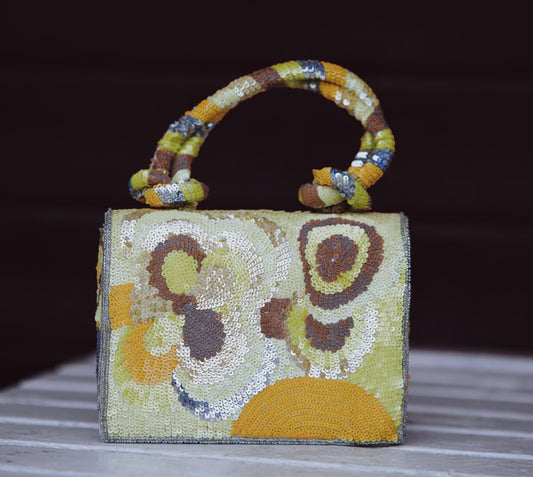 Retro Glow Sequin Handbag