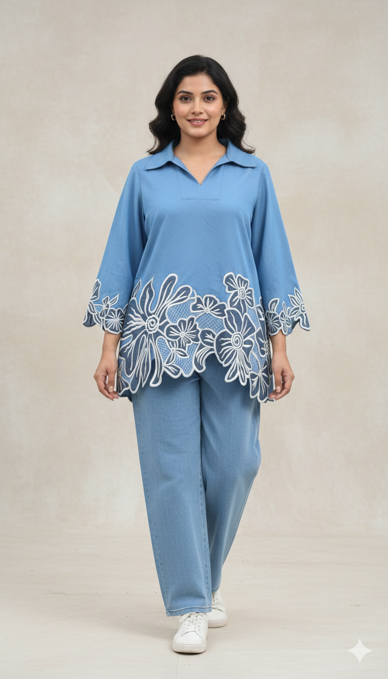 BloomCraft Denim Co-Ord Set