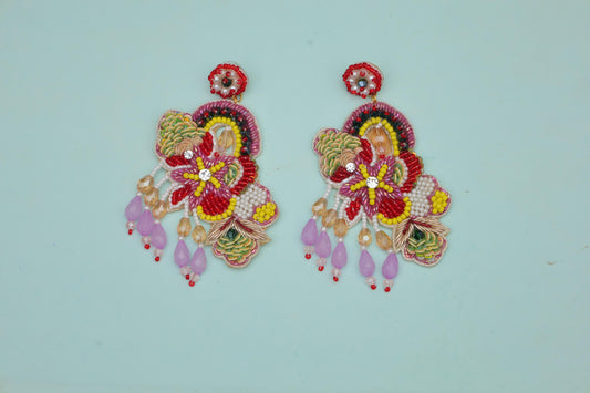 Bloom Carnival Handcrafted Statement Earrings