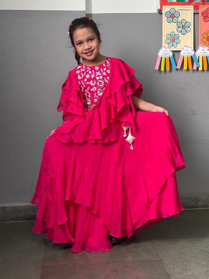 Little Rani Ruffle Lehenga Set