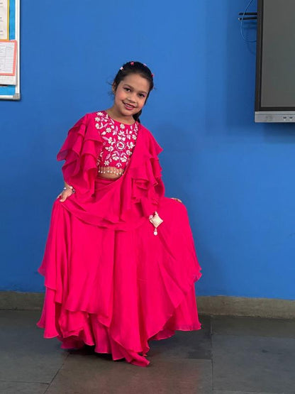 Little Rani Ruffle Lehenga Set