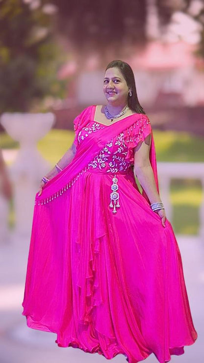 Rani Radiance Ruffle Lehenga Set