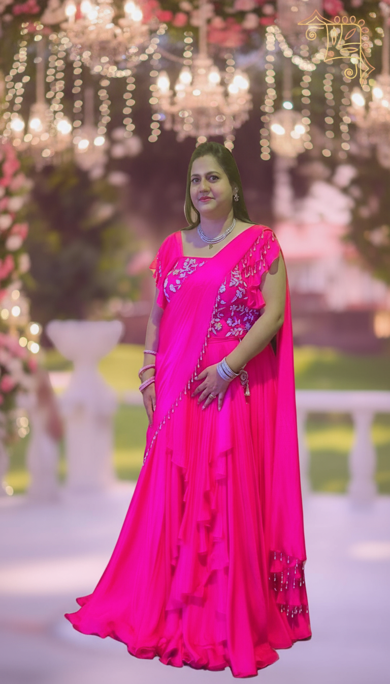 Rani Radiance Ruffle Lehenga Set