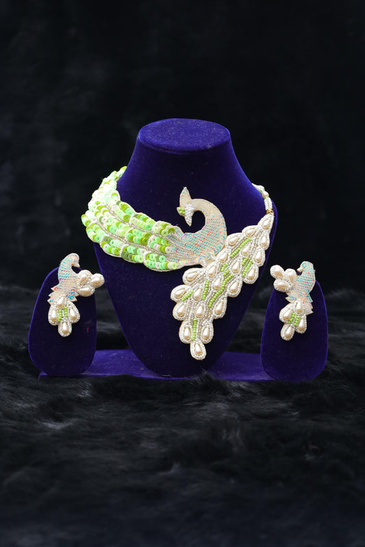 Mayura Grace Peacock Choker Set