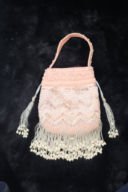 Pearl Fringe Potli