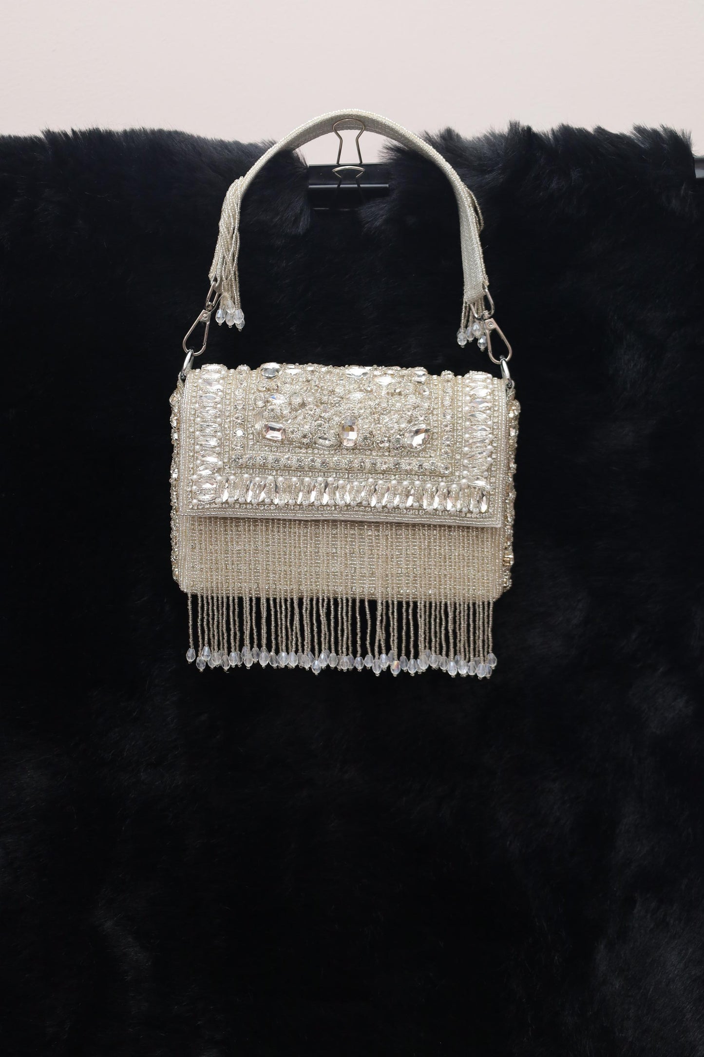 Crystal Glam Beaded Handbag