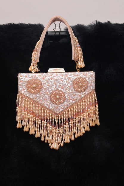 peach elegance handbag