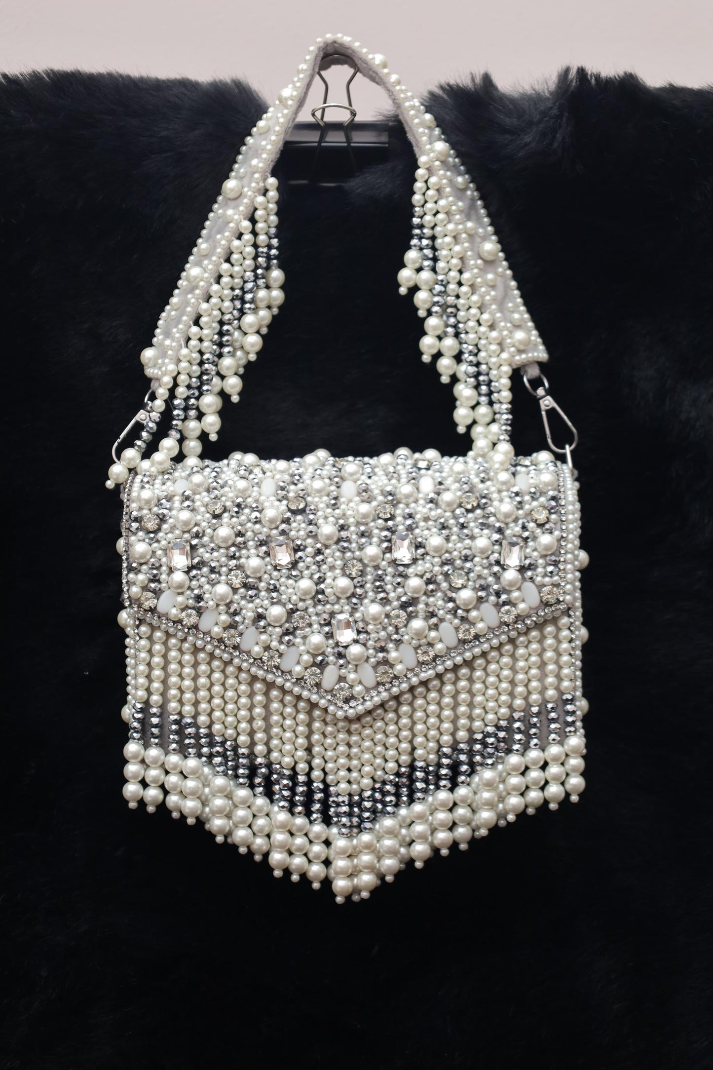 Pearl & Crystal Statement Handbag