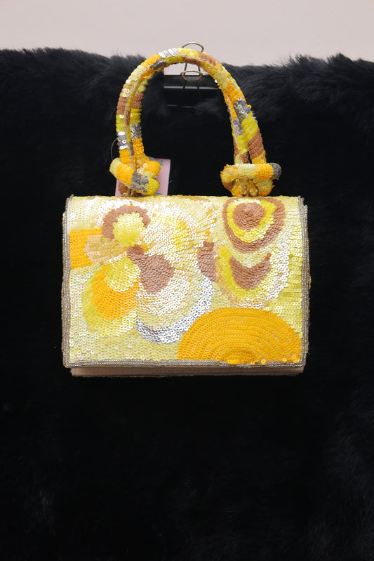 Retro Glow Sequin Handbag