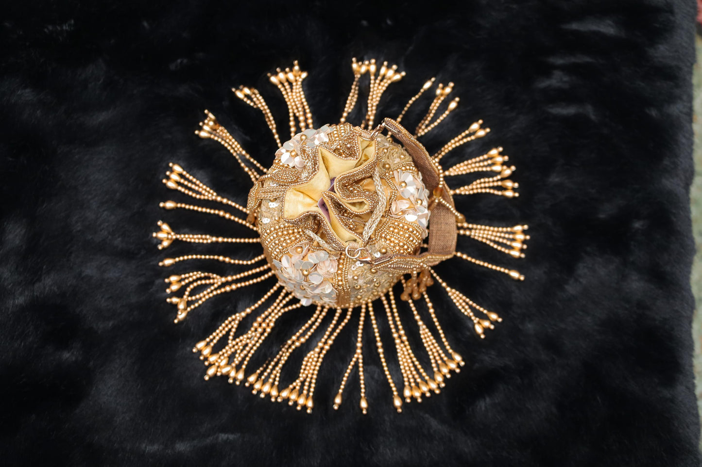 Golden Royale Potli Bag