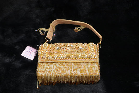 Crystal Glam Beaded Handbag