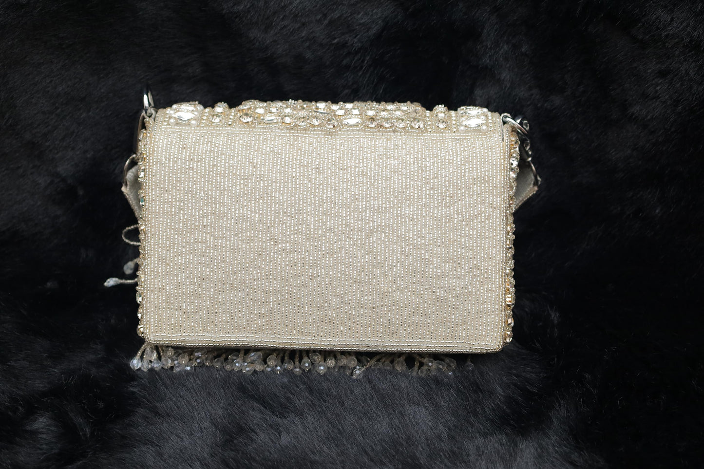 Crystal Glam Beaded Handbag