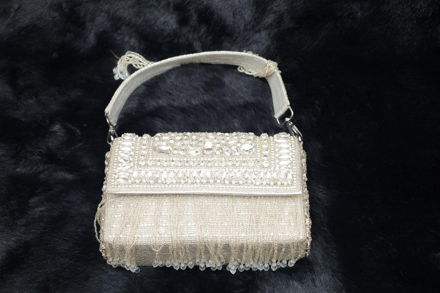 Crystal Glam Beaded Handbag
