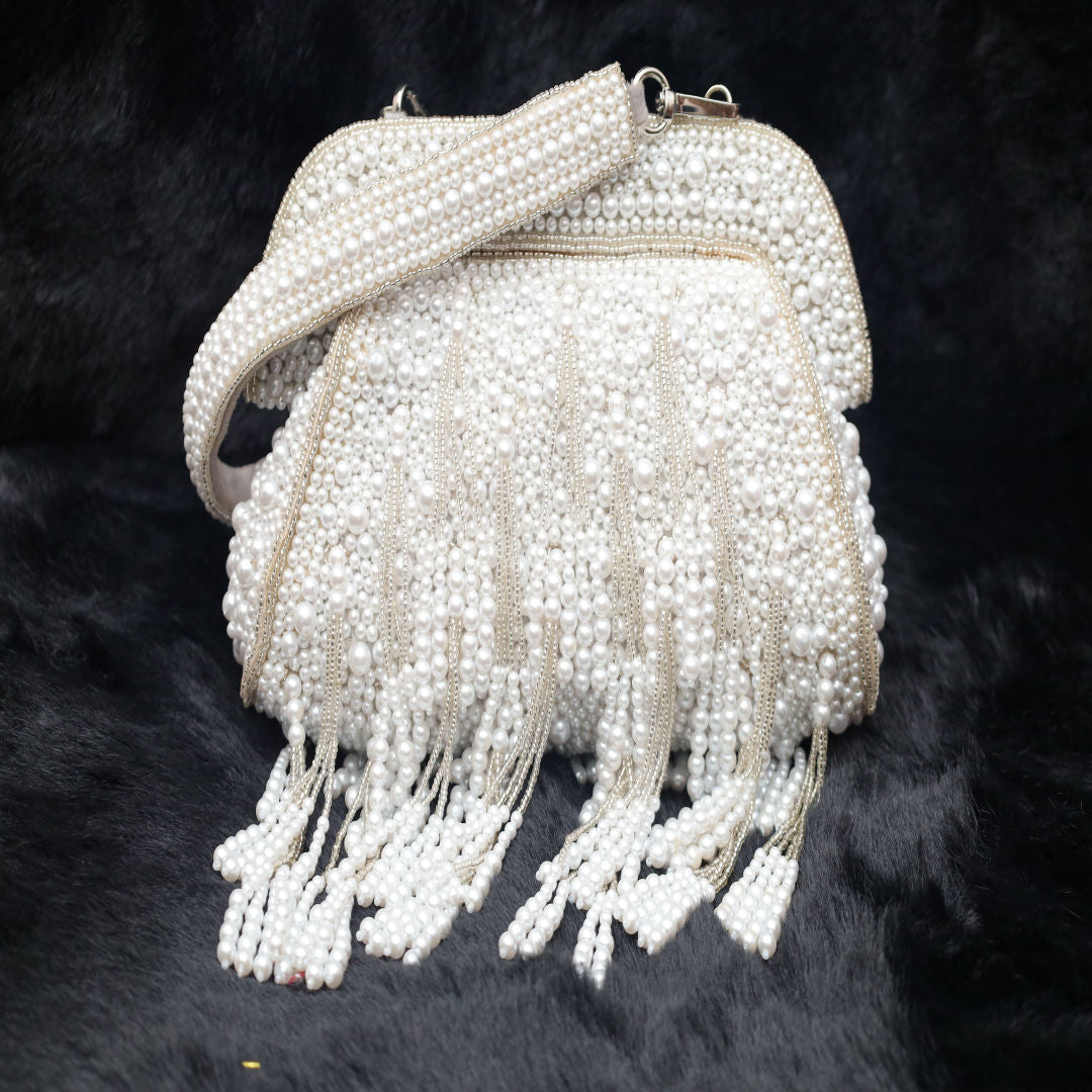 Pearl whisper Cascade Handbag
