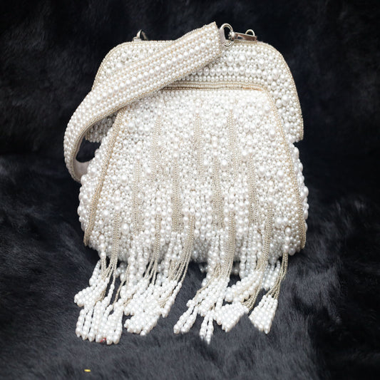 Pearl whisper Cascade Handbag