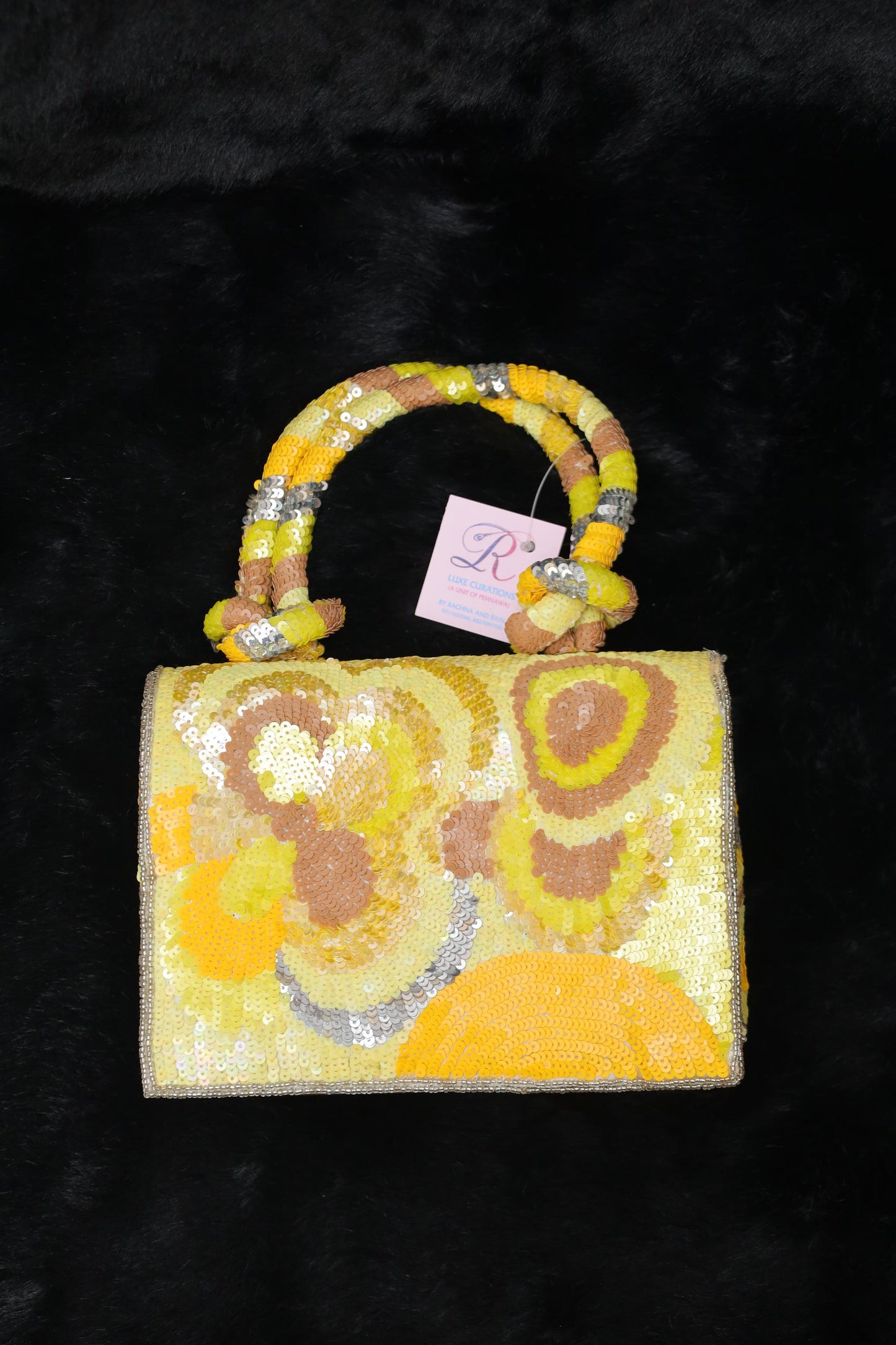 Retro Glow Sequin Handbag
