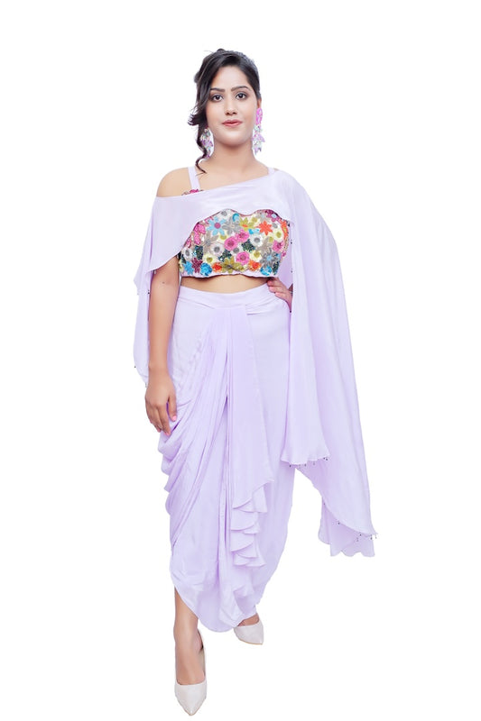 Bloom Drape Skirt Set