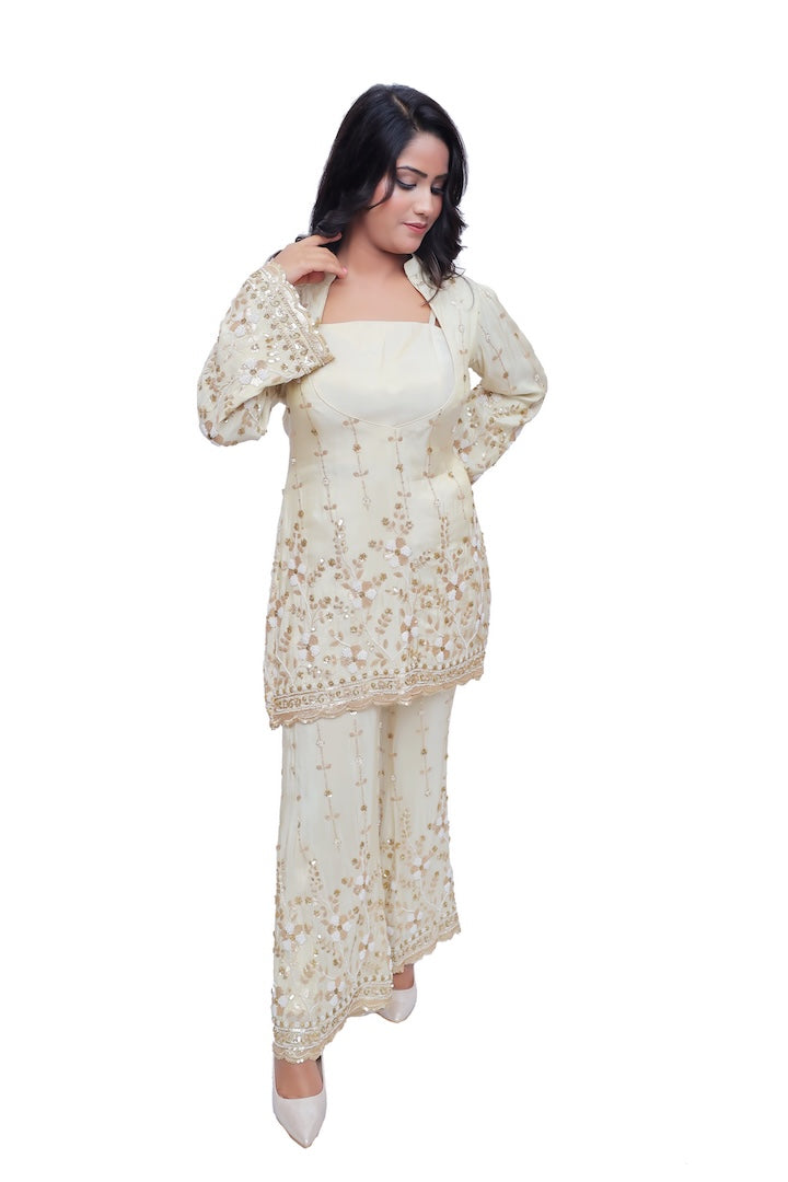 Golden Aura Katdana Palazzo Set