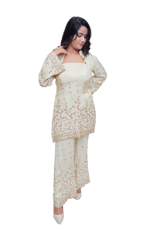 Golden Aura Katdana Palazzo Set