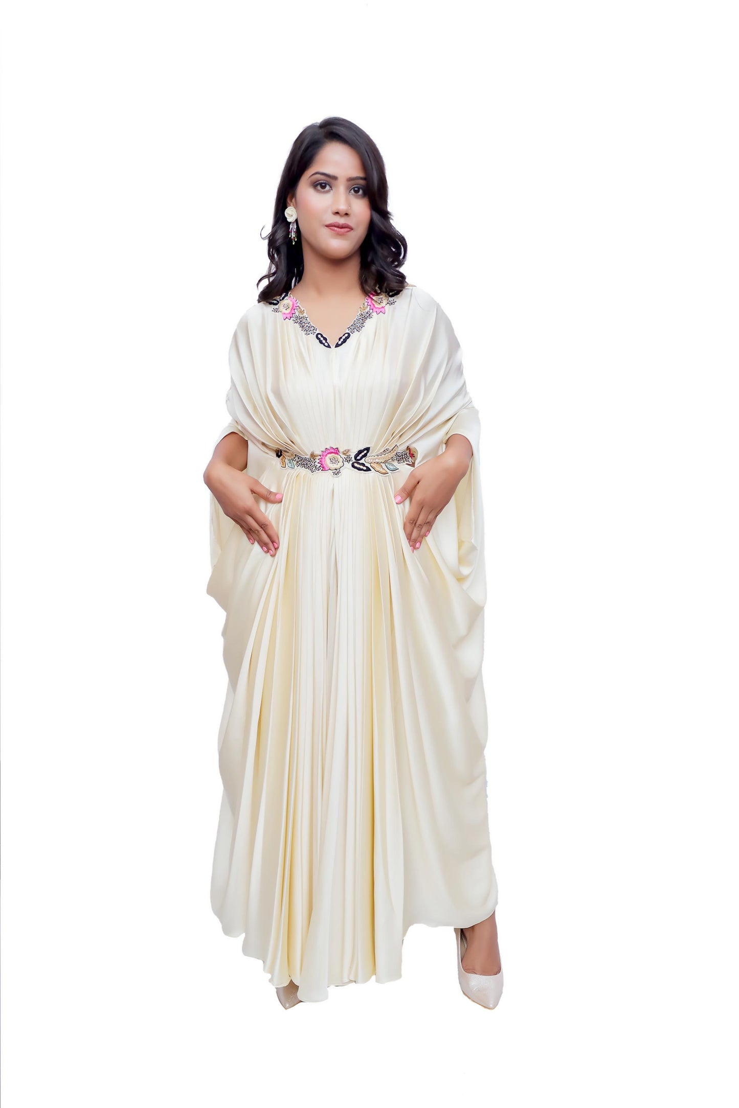 Zahra Luxe Hand-Embroidered Kaftan Dresses