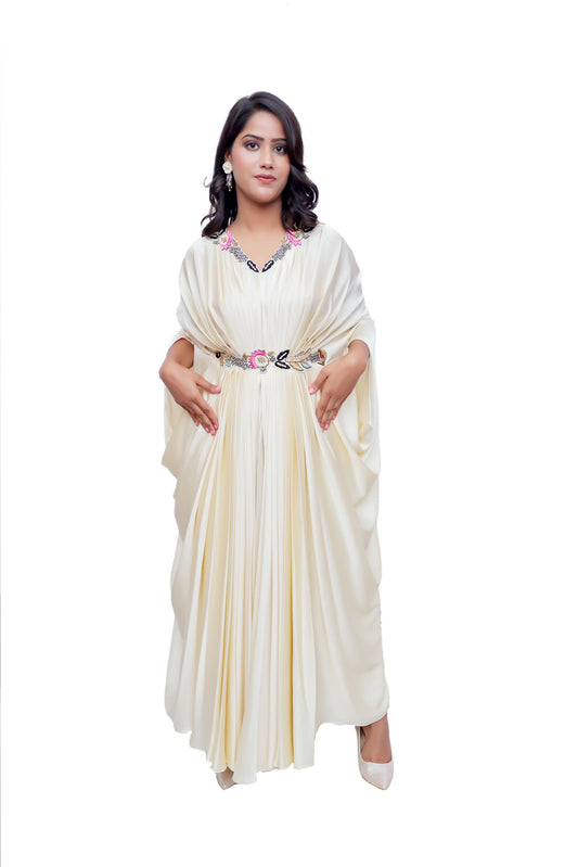 Zahra Luxe Hand-Embroidered Kaftan Dresses