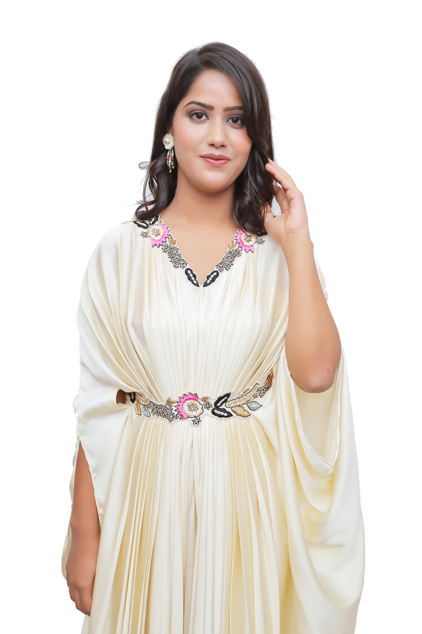 Zahra Luxe Hand-Embroidered Kaftan Dresses