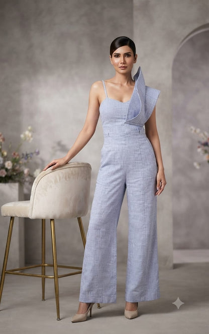 Sculpted 3D Denim Bustier Co-Ord Set