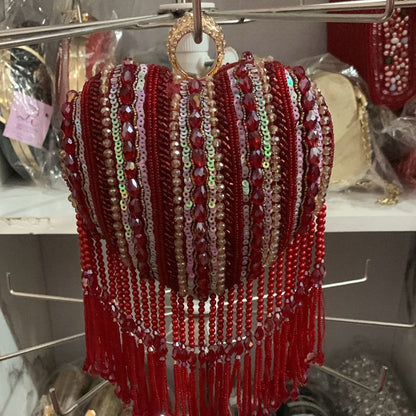 The Regal Ruby Tassel Bag